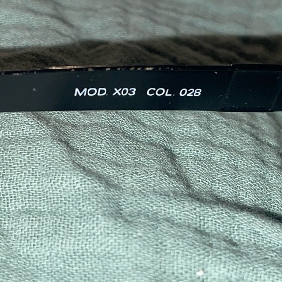 VERSACE Black Vintage 90s Medusa Logo Sunglasses MOD X03 EUC w/case Y2K matrix - Picture 9 of 11